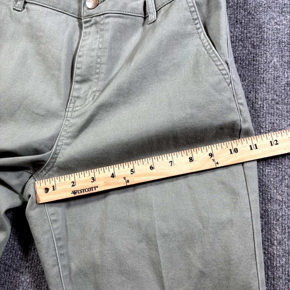D.Jeans Chino Pant Women's 10 Green Cotton Straight Preppy Business Stretch - Picture 7 of 14